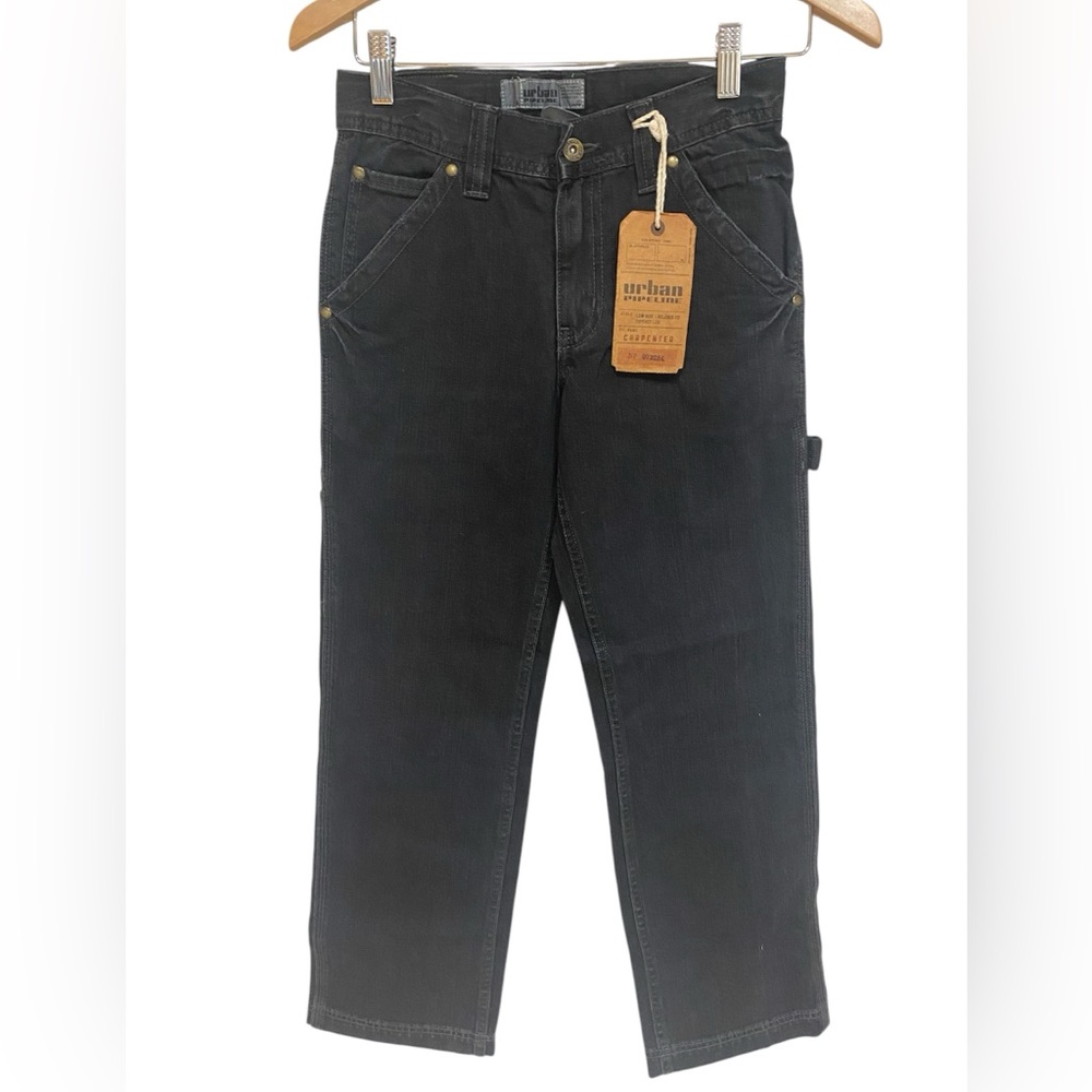 urban pipeline Denim jeans Boys Size 12 Gray Carpenter NWT